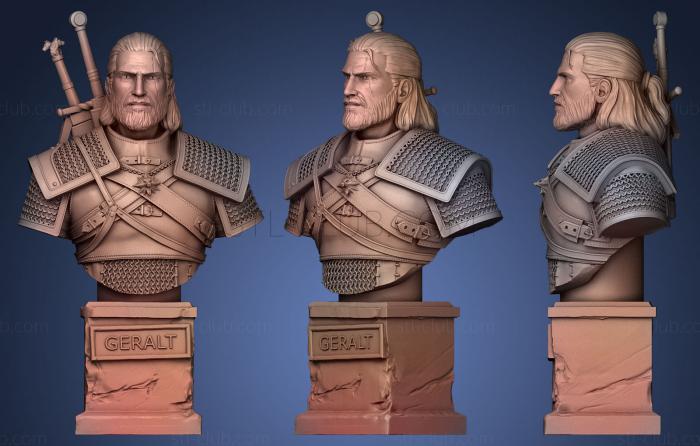 Geralt with podium